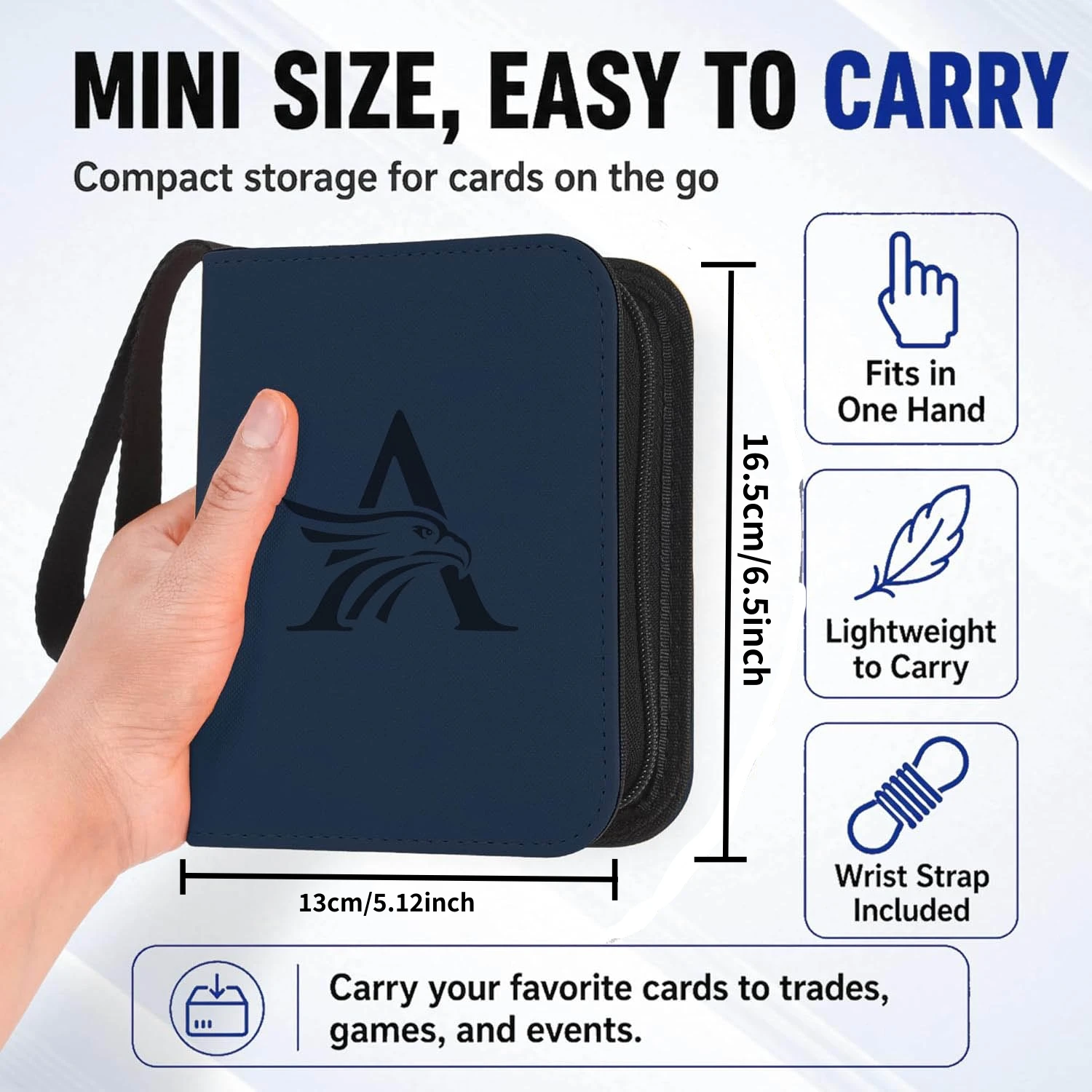 Top Loader Binder, 1 Pocket Holding 40 Cards in 3"x4" , Side Loading Small Book ，for MTG TCG, Pokemon, Trading, Sports Cards view 4
