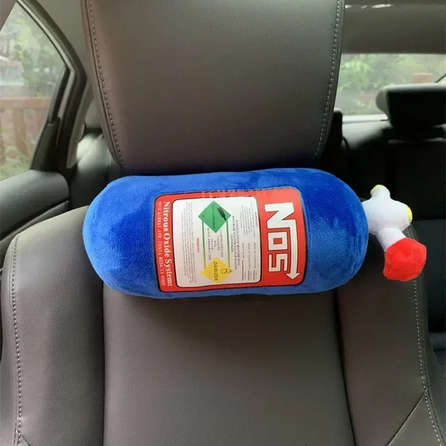 

Creative Car Decor Pillow Nitrogen Cylinder Plush Pillow Cushion NOS Printed Soft Plushies Fun Room Decoration