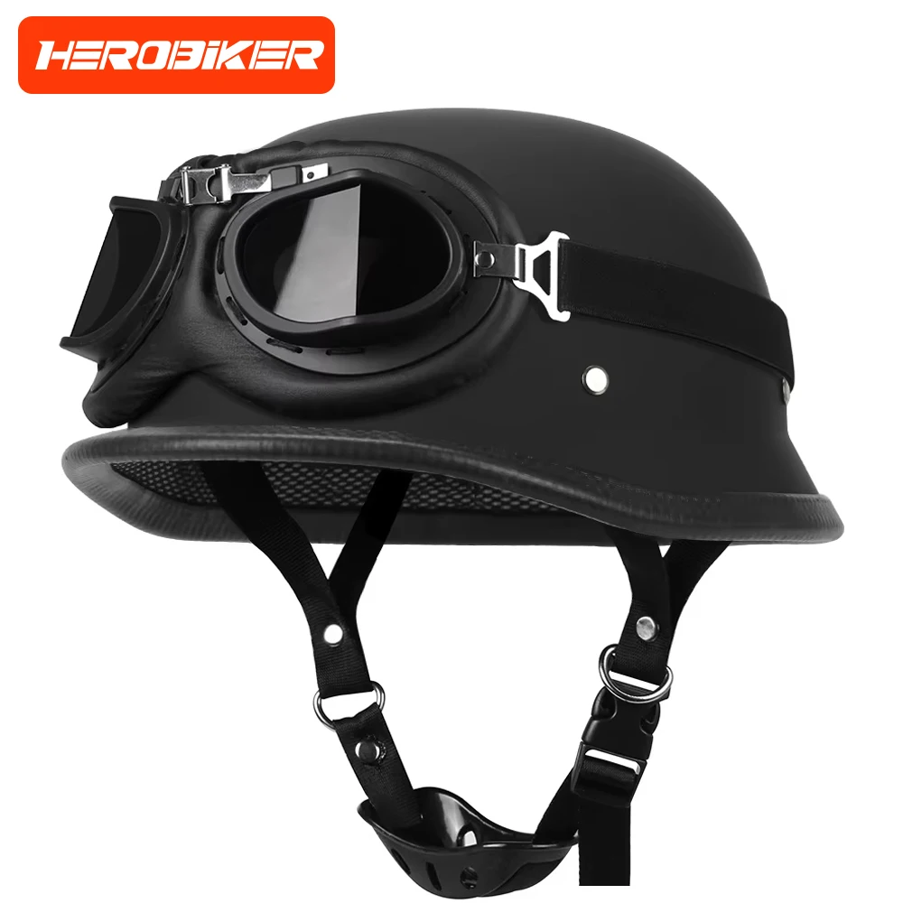 

Ретро мотоциклетный шлем мото шлем скутер винтажный байкерский мотоциклетный шлем с половиной лица Crash Moto шлем Casco Moto