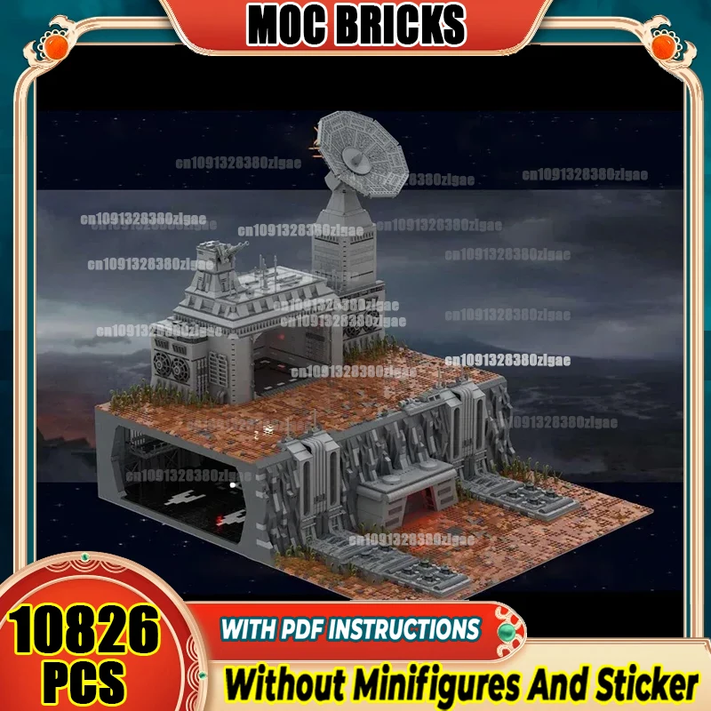 Popular Star Movie Model Moc Building Blocks Base with Underground Hangar Bricks Toys
