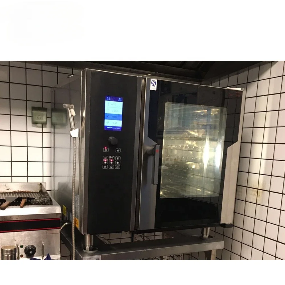 commercial gas 6 layers combi oven steamer