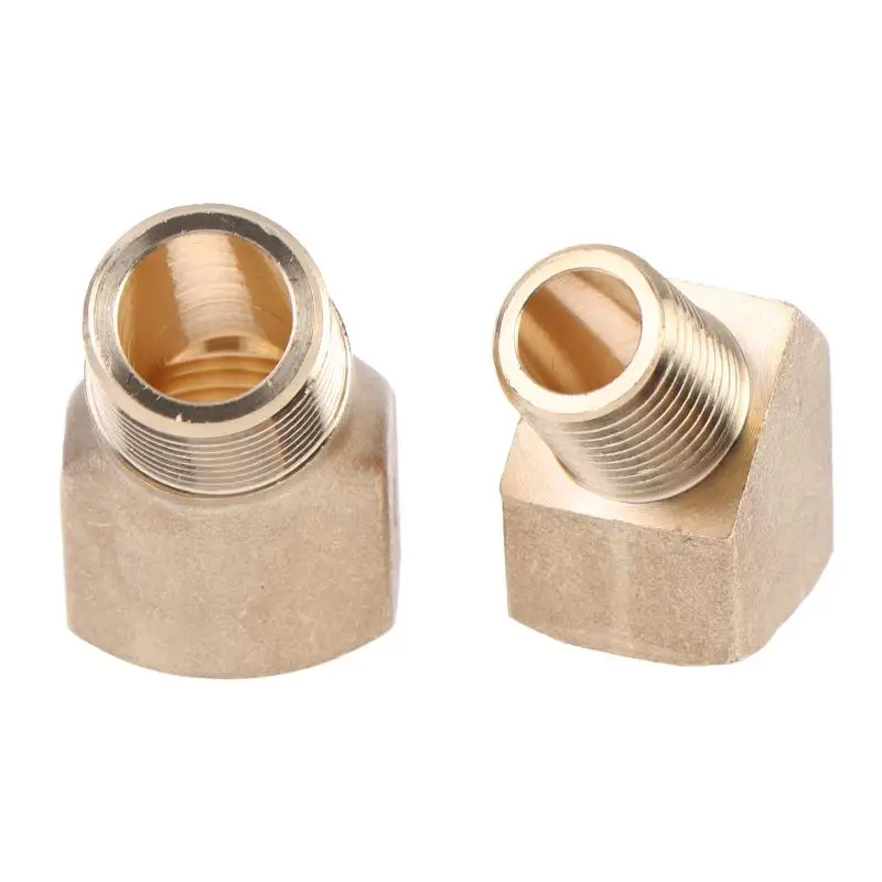 Brass 45 Degree Elbow NPT Female To Male 1/8 3/8 Inch Pipe Fitting Coupler Pipe Adapter For Air Water Oil Pipeline Accessories