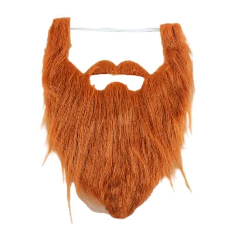 Q0ke halloween barba cosplays traje adereços bigode fontes festa diy fantasia vestido barba falsa barbas longas