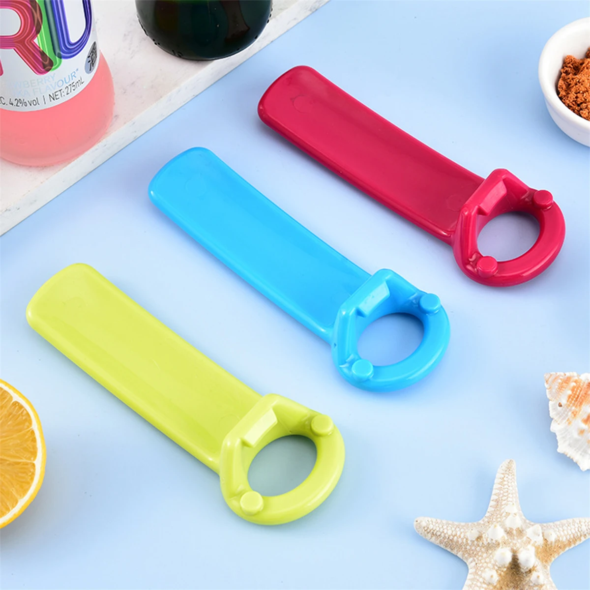 6pcs Random Color Multi-functional Universal Creative Portable Bottle Can Opener Labor Saving Twist Bottle Opener Kitchen Gadget