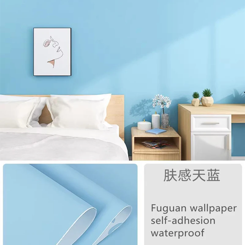 Thickened Skin Living Room Bedroom Wallpaper Wardrobe Renovation Cabinets Waterproof And Moisture-proof Self-adhesive Wallpaper