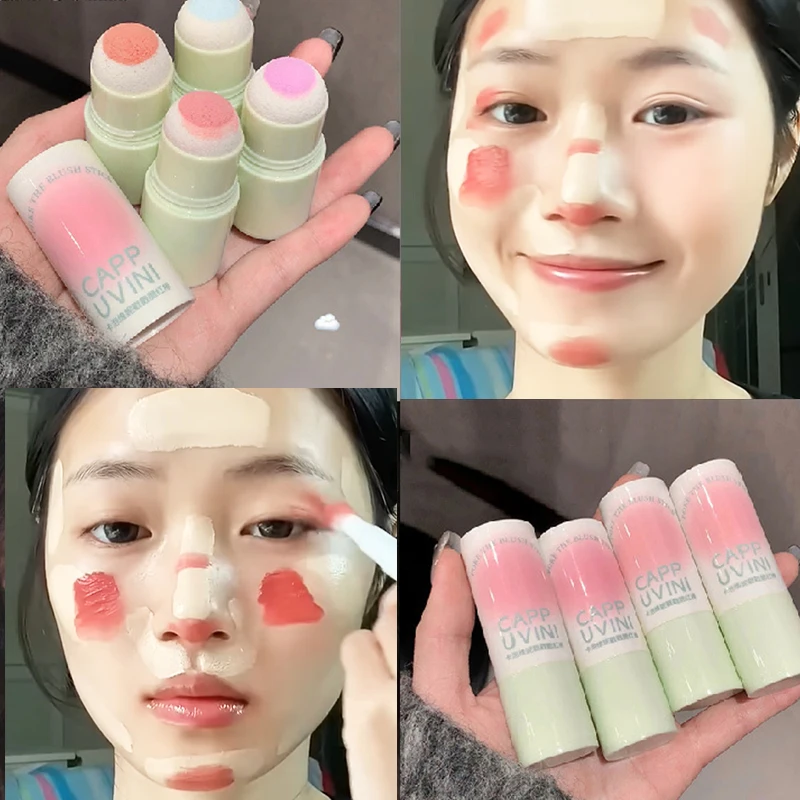 Liquid Blush for Cheeks Weightless Long-Wearing Smudge Proof Natural-Looking Dewy Finish Soft Blush Makeup Contour Beauty Wand