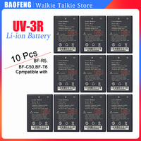 10 Pcs BL-3 BAOFENG Walkie Talkie UV-3R BF-T6 BF-C50 BF-R5 Li-ion Battery 1500mAh UV3R BFT6 C50 R5 Two Way Radios Extra Battery