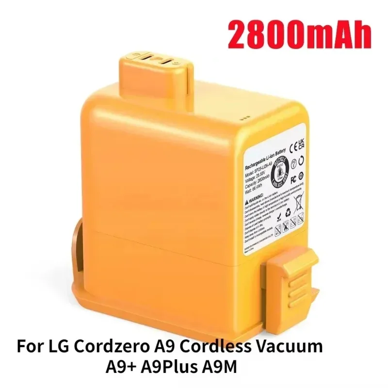 New 25.2V Battery EAC63382208 EAC63758601 for LG Cord Zero A9 Plus A9 Max A9K Pro A9M A9MASTER2X A9MULTI A9MULTI2X A9PETNBED