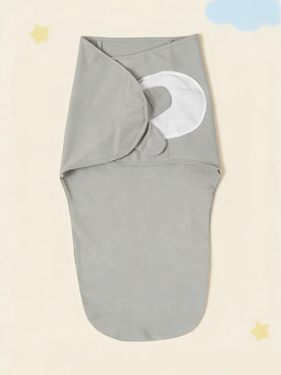 1pc Solid Color Pure Cotton Soft Comfortable Baby Swaddling Blanket, Newborn Swaddling Blanket