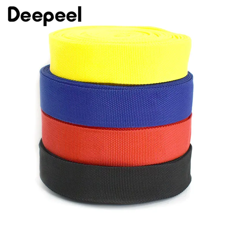 10Meters 30mm Colorful Double-layer Webbing Tape Tubular Polyester Hollow Ribbon Bag Strap Handbag Garment Sewing Accessories