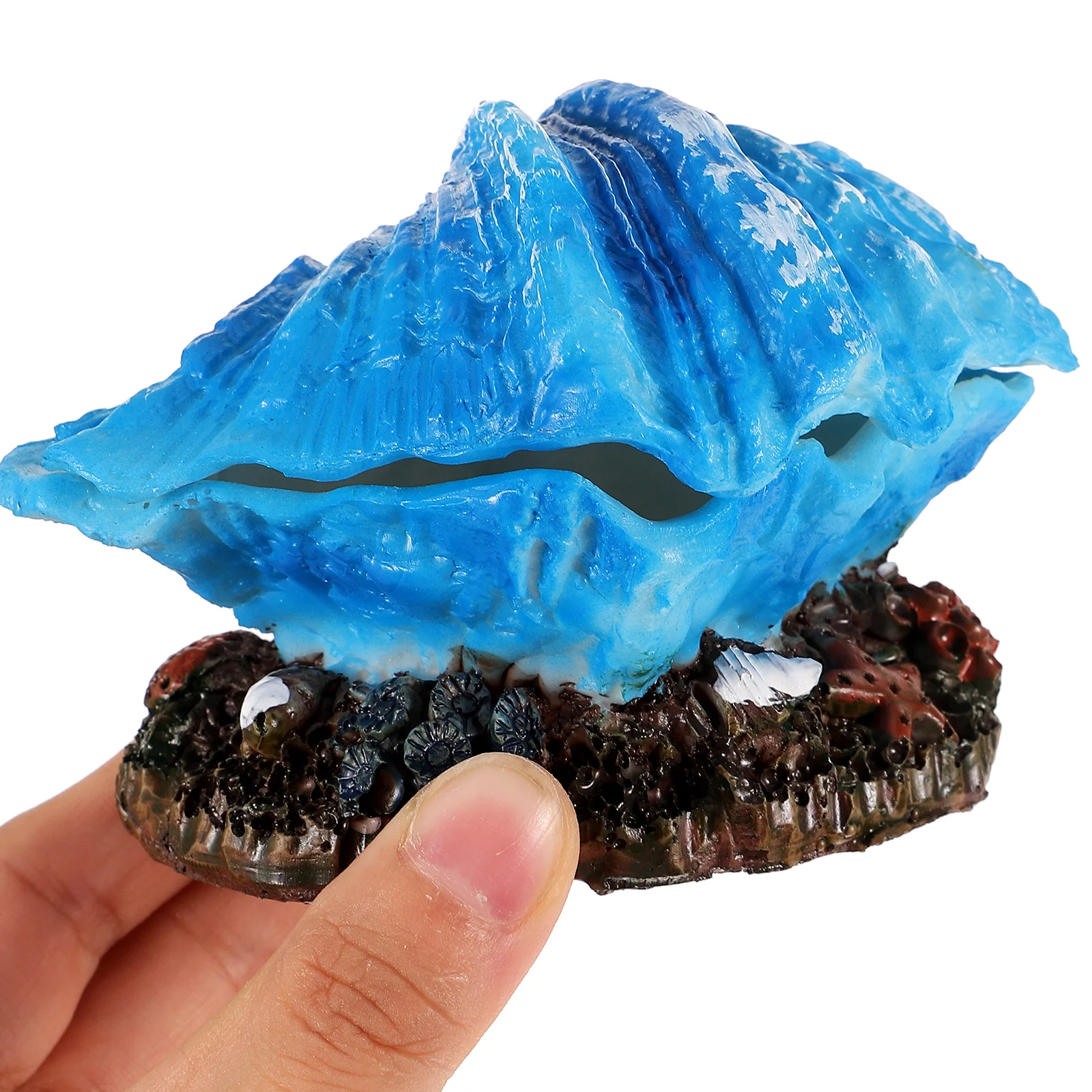 

1 Resin Craft Shell Aquarium Decoration Durable Cartoon Fish Tank Ornament Artificial Shell Decor Ocean Diorama