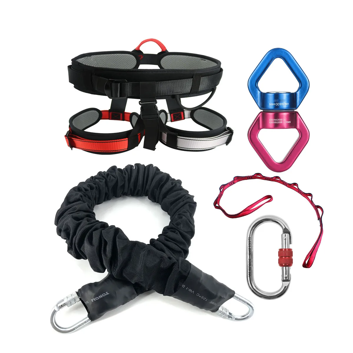 Bungee Fitness Set Yoga Bungee Cord Rope Resistance Air Dance Rope Exercise Fitness Home Gym Professional Training Equipment