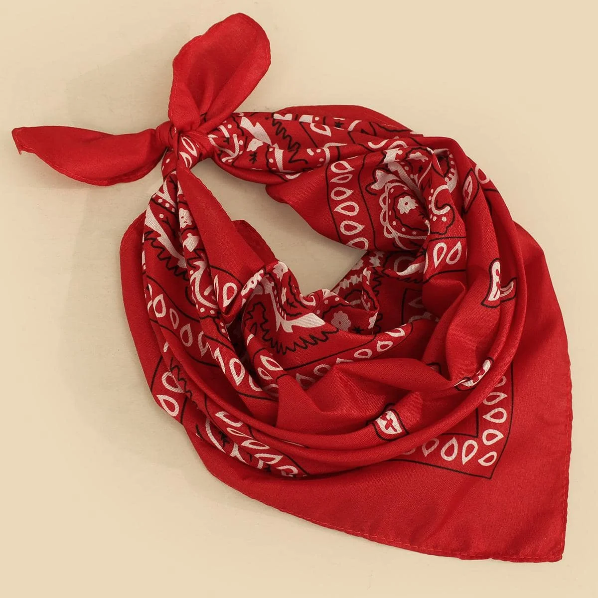 

1pc Women Paisley Pattern Fashionable Bandana For Dress Decoration Women Head Wrap,Western Style Accessories