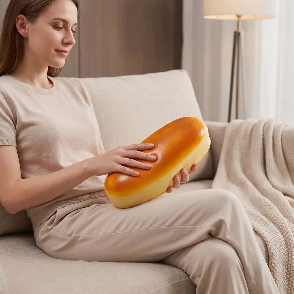 Simulated Simulated Cheese Cake Squeeze Prank Decoration Oversized Bread Squishy Slow Rising Realistic Sensory Fidget Bread