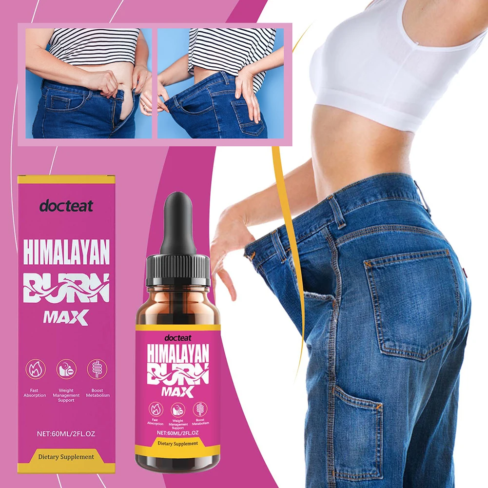 60ml Weight Loss Drops Burn-Max Drops Advanced Supplement Weight Management Dietary Supplement Thigh Waist Body Care Products