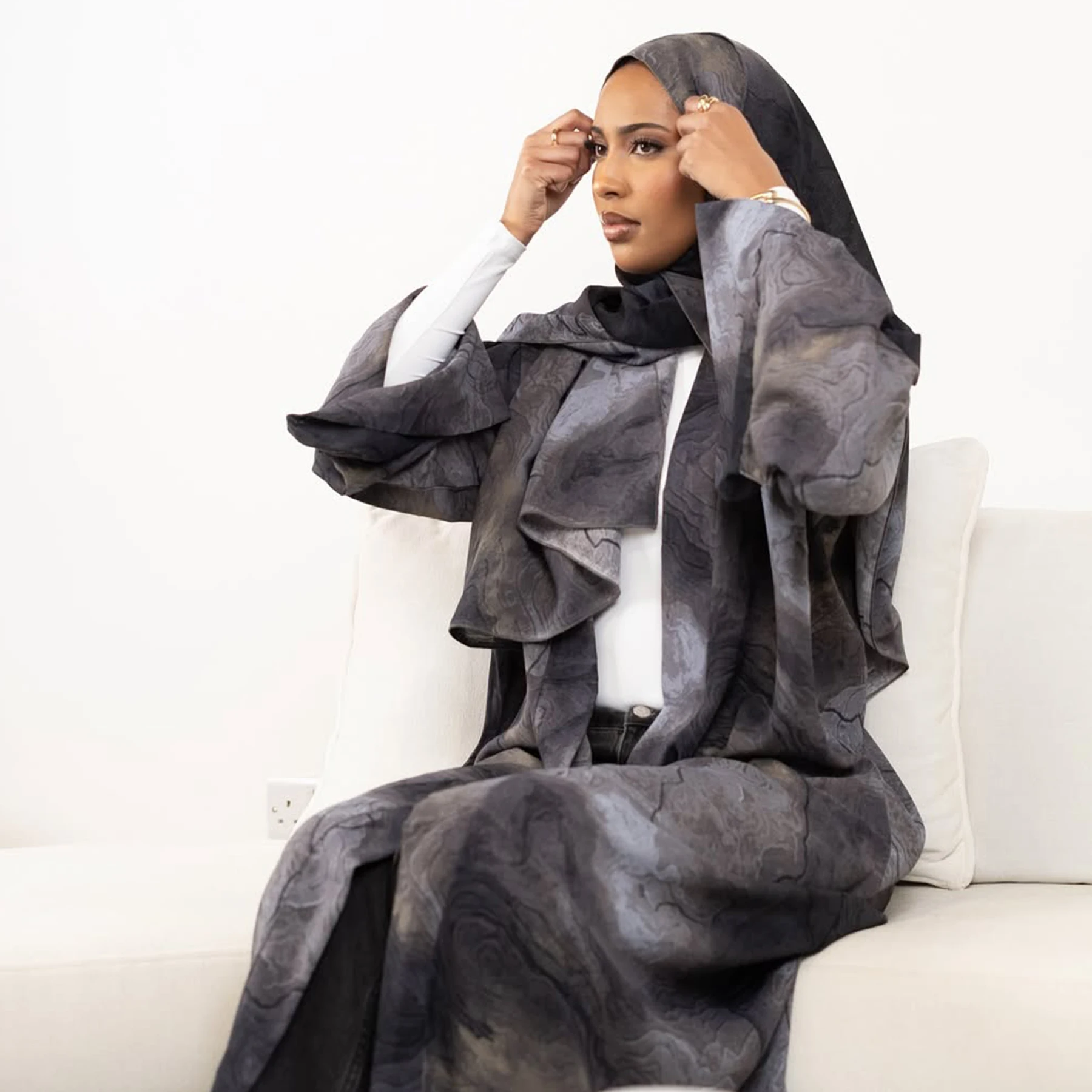 عباية دبي فضفاضة للغاية بأكمام - مراجعة Summer Clothing Hijab وسعره