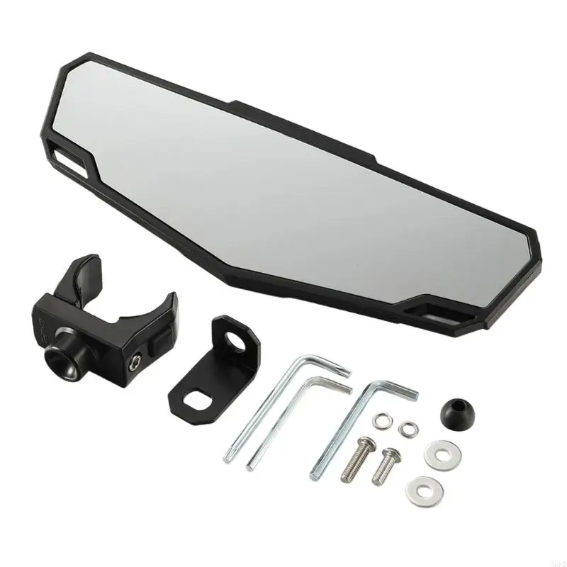 

Wide Heavy Duty UTV Rear View Mirror Center Mount 1.5-2 Inch Universal Clamp System For Improved Driving Safety
