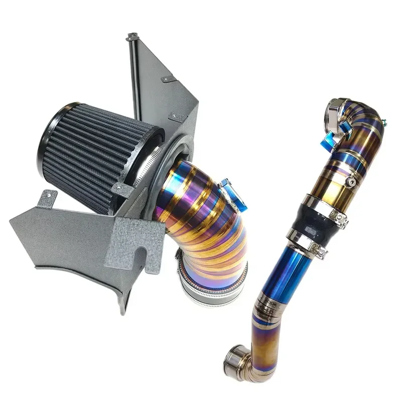 For Toyota Supra 3.0L B58 Engine Titanium Intake System, Performance Cold Air Intake with Heat Shield High Flow Filter