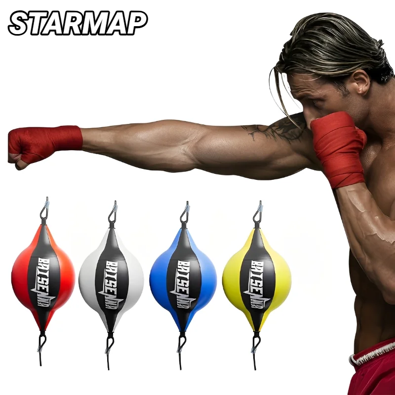 Bola de Boxe de Reação PU: Bola de Velocidade Giratória de Couro de Qualidade para Treino, Exercício e Fitness em Casa e na Academia
