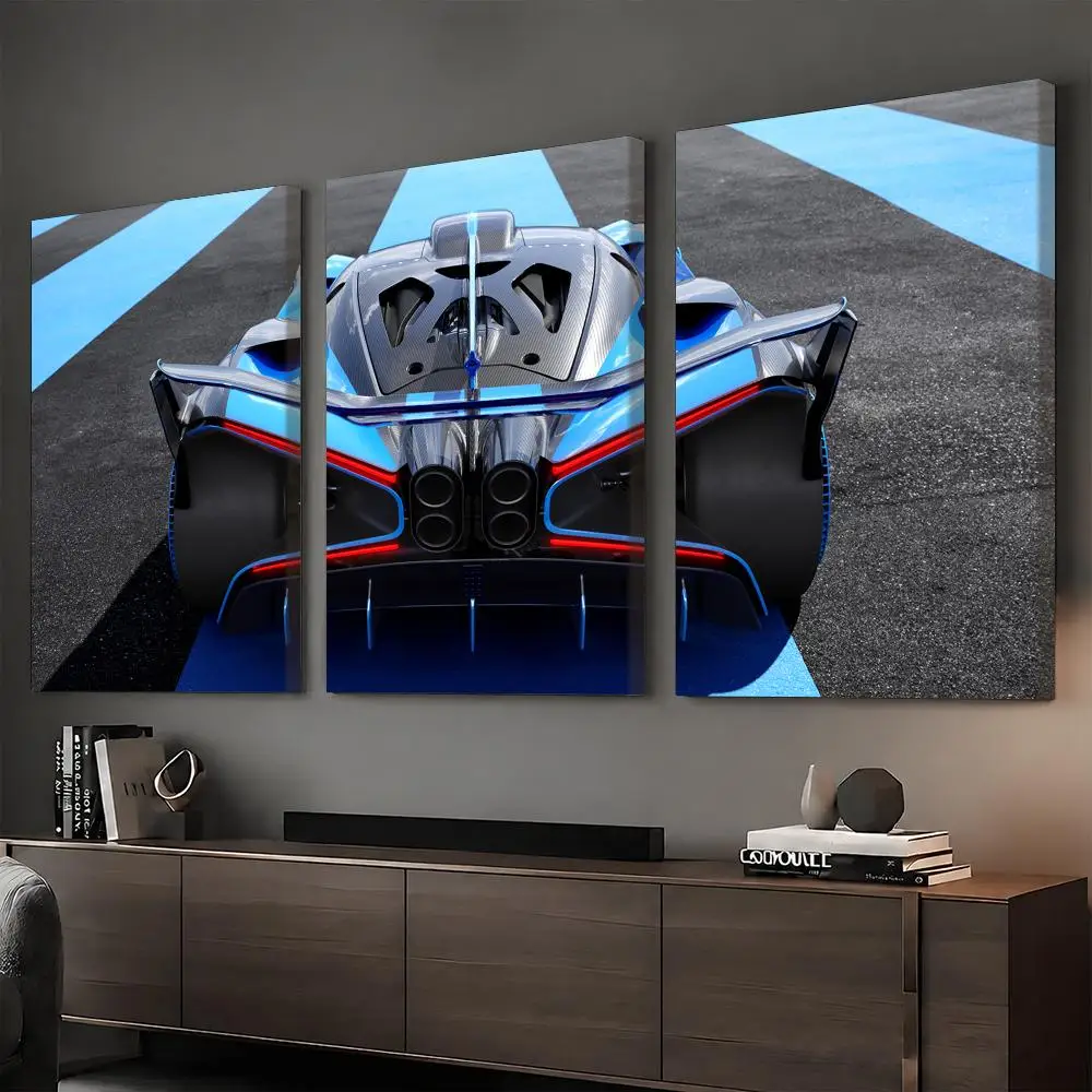 Racing Car Spoiler Framed Wall Painting Canvas Poster Ready to Hang Wall Art for Bedroom Living Room Home Decor Gift
