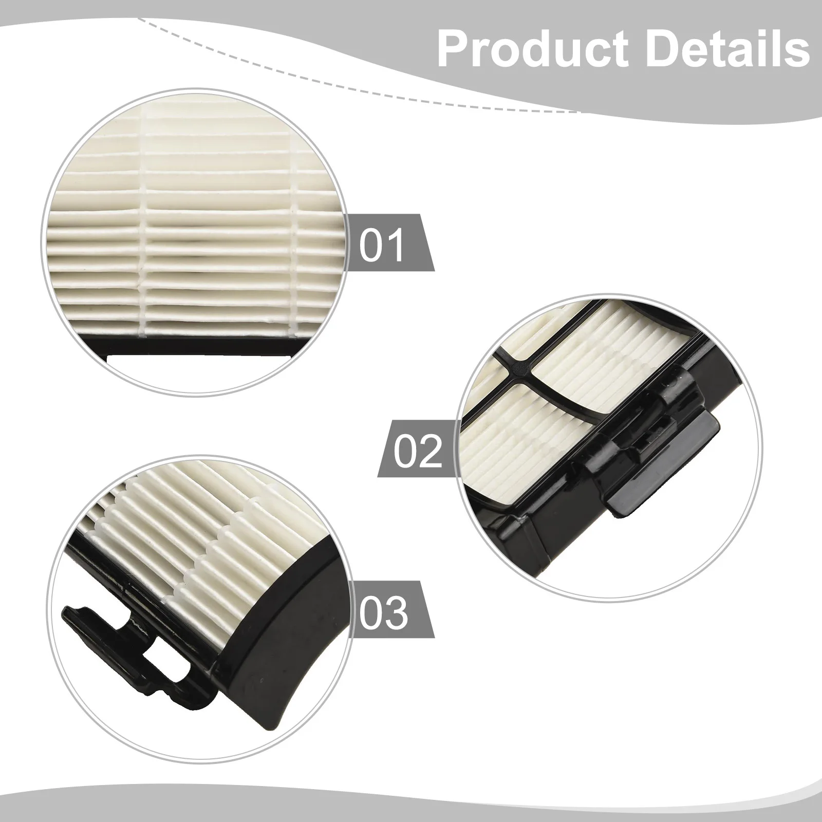 3 عبوات من فلاتر IW1511UK للمكنسة الكهربائية Shark Detect Pro سهلة التنظيف وموثوقة لترشيح الغبار
