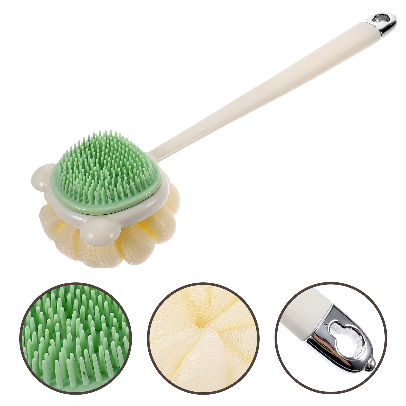

Bath Brush Long Handle for Shower Back Scrubber Body Washing Exfoliation Massage Tool Comfortable Grip Daily Use Reliable