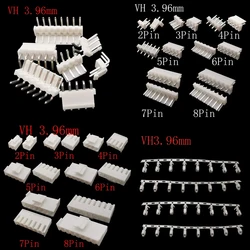 20Pcs/lot VH 3.96mm 2P/3/4/5/6/7/8Pin Straight Pin/Right Angle Pin Female Male Header Connector VH-3.96 Terminal Plastic Housing