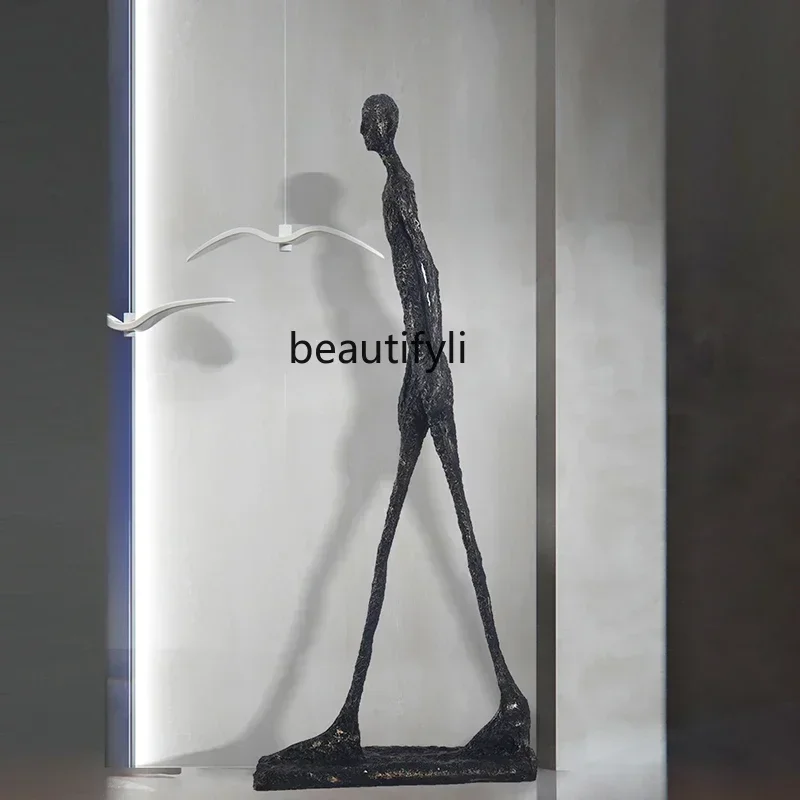 

LJYModern Abstract Humanoid Art Floor Large Decoration Hotel Exhibition Hall Villa Light Luxury Floor Sculpture