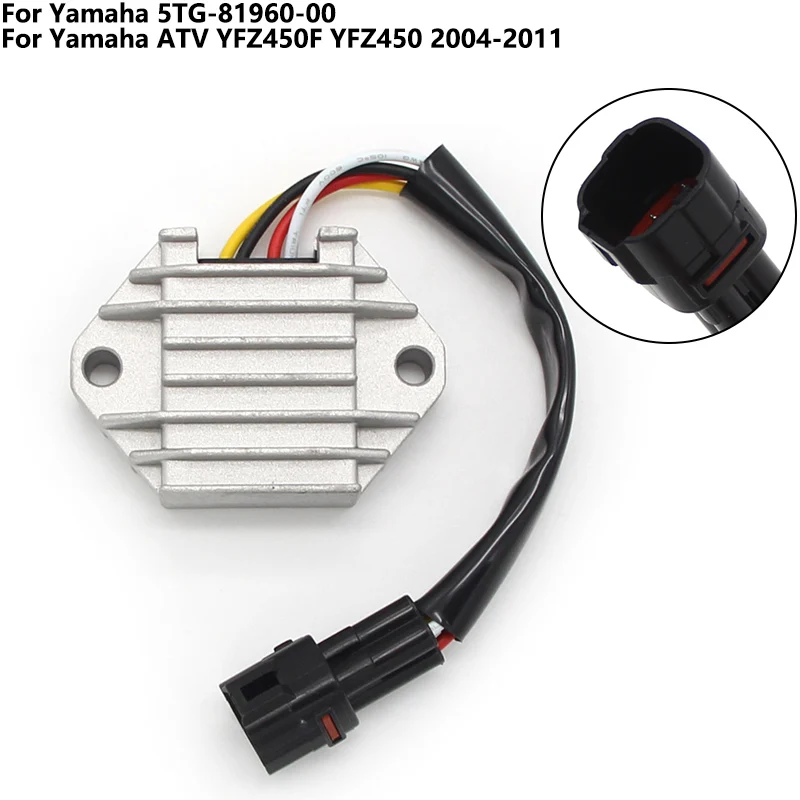 Motorcycle Voltage Regulator Rectifier For Yamaha ATV YFZ450F YFZ450 2004 2005 2006 2007 2008 2009 2010 2011 5TG-81960-00 Motos