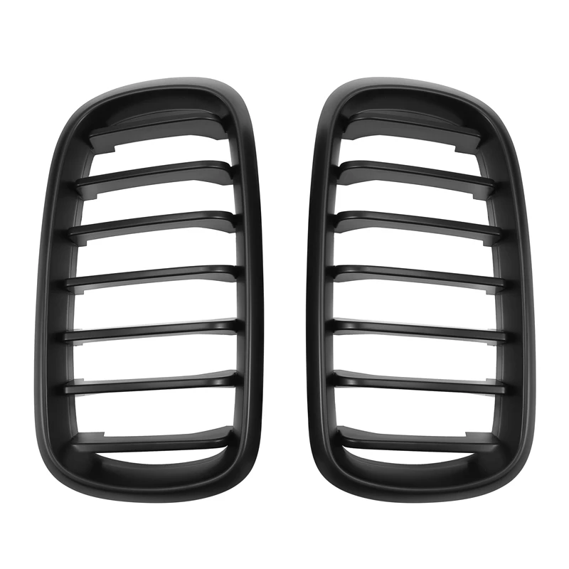 

1 Pair Car Front Bumper Kidney Grilles Middle Net Grille For-BMW X5 F15 F16 X6 F85 F86 X5M X6M 2014-2018