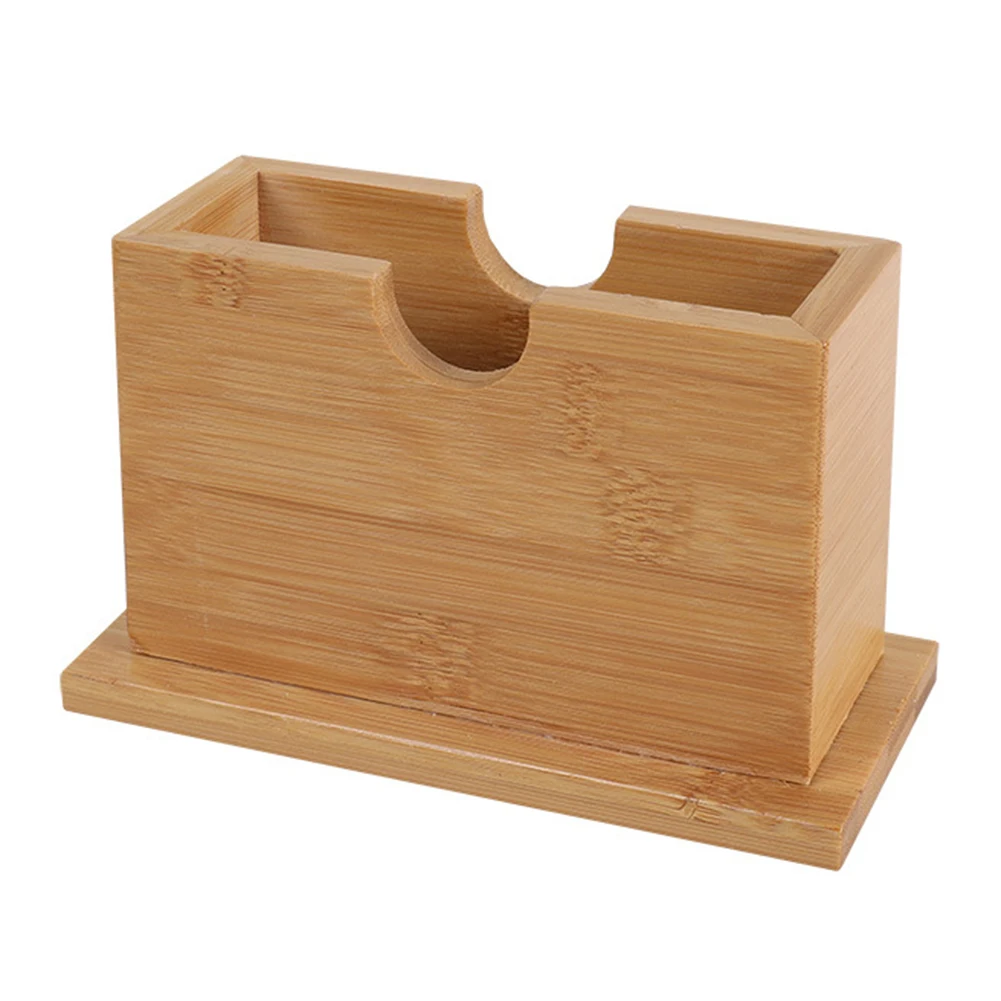 Wooden Box Holder with Protective Cover for Home and Kitchen Offering Practical and Stylish Storage Solution Wooden