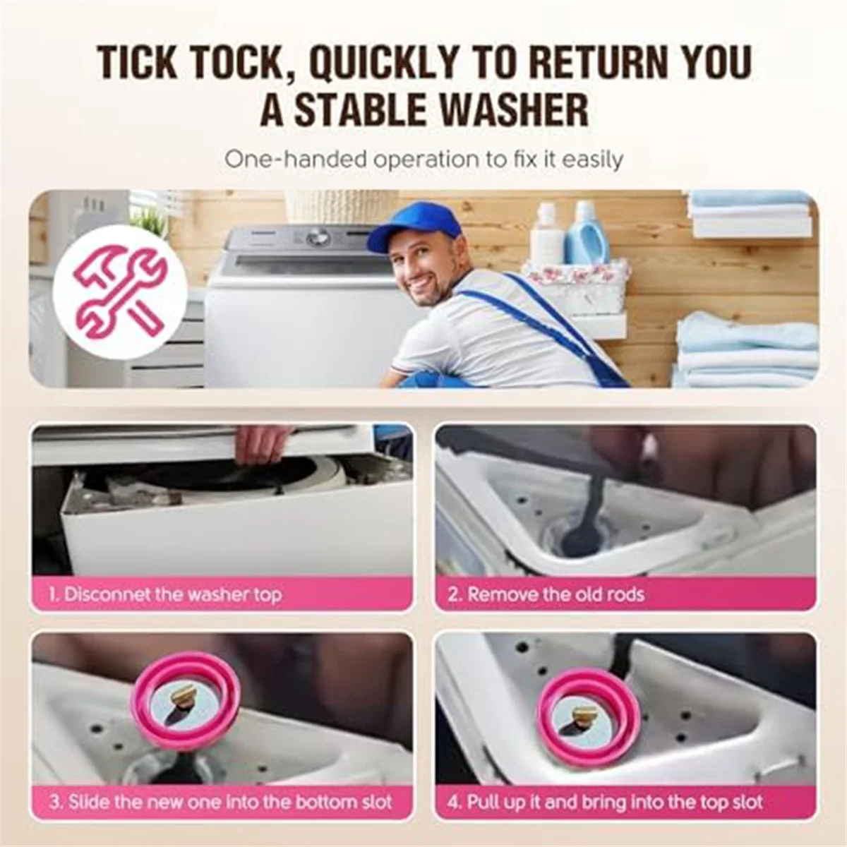 Washer Suspension Rods DC97-16350U Washer Suspension Rods for Replace DC97-16350S DC97-16350E DC97-16350C DC97-16350T Fit