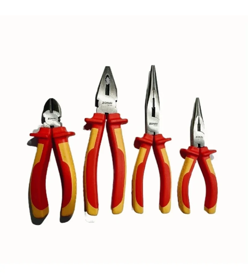 Высоковольтные многоцелевые изолированные электрики 1000 В, 8-дюймовые 6-дюймовые плоскогубцы, плоскогубцы из стальной проволоки, остроконечные плоскогубцы, диагональные плоскогубцы Высоковольтные многоцелевые изолированные электрики 1000 В, 8-дюймовые 6-дюймовые плоскогубцы, плоскогубцы из стальной проволоки, остроконечные плоскогубцы, диагональные плоскогубцы