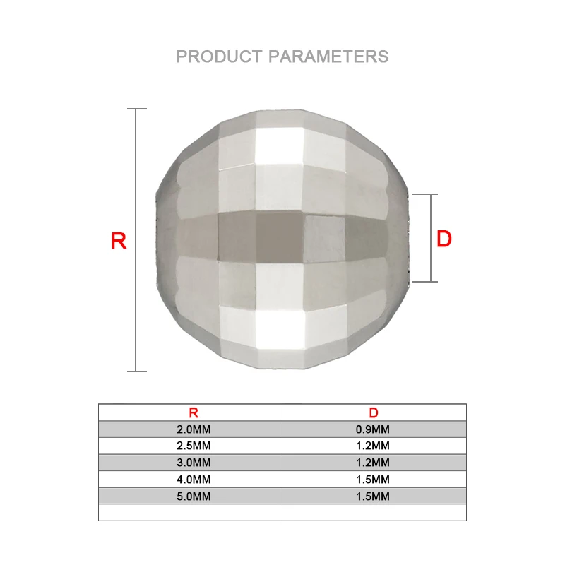 _ Серебряные граненые зеркальные круглые шарики 2/3/4/5 мм, серебряные бусины для дискотеки, стеклянные бусины