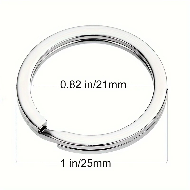 10/20/40 قطعة حلقات المفاتيح سبليت Keyrings ، حلقات المفاتيح السائبة ، حلقة المفاتيح المسطحة سبليت حلقة رئيسية للمنزل مفاتيح السيارة حقيبة معلقة Accessori