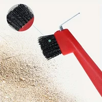 1pc Anti-Slip Soft Grip Hoof Pick Rubber With Brush Plastic Horse Hoof Care Grooming Horseshoe Brush Professional Cleaning Tools 3