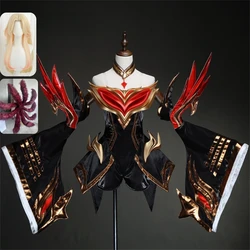 Game FAKER Ahri Cosplay Costume Anime Ahir Cosplay Prop Christmas For Womne Men JK Cos Uniforms Sets Wig Clothes Costumes