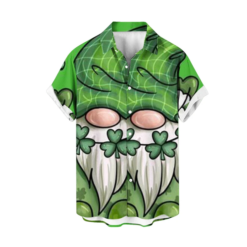 

Hawaiian Shirts For Men And Women Coconut Print Shirts For Men Casual Short Sleeves Lapel Single Breasted Large 5XL Blouses Tops