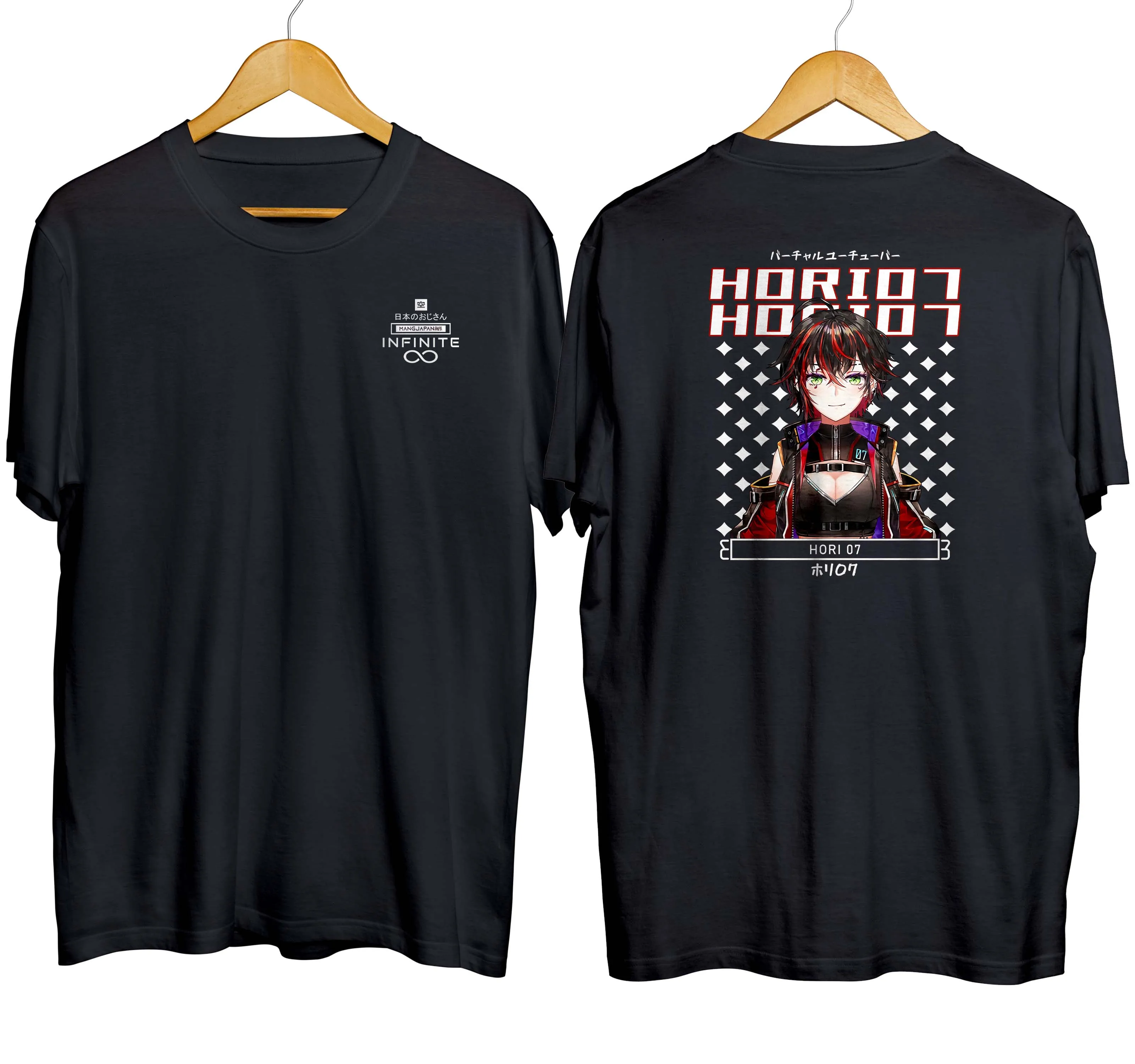 T-shirt distroanime vtuber HORI 07 - MY HOLO 100% cotton combed 30s