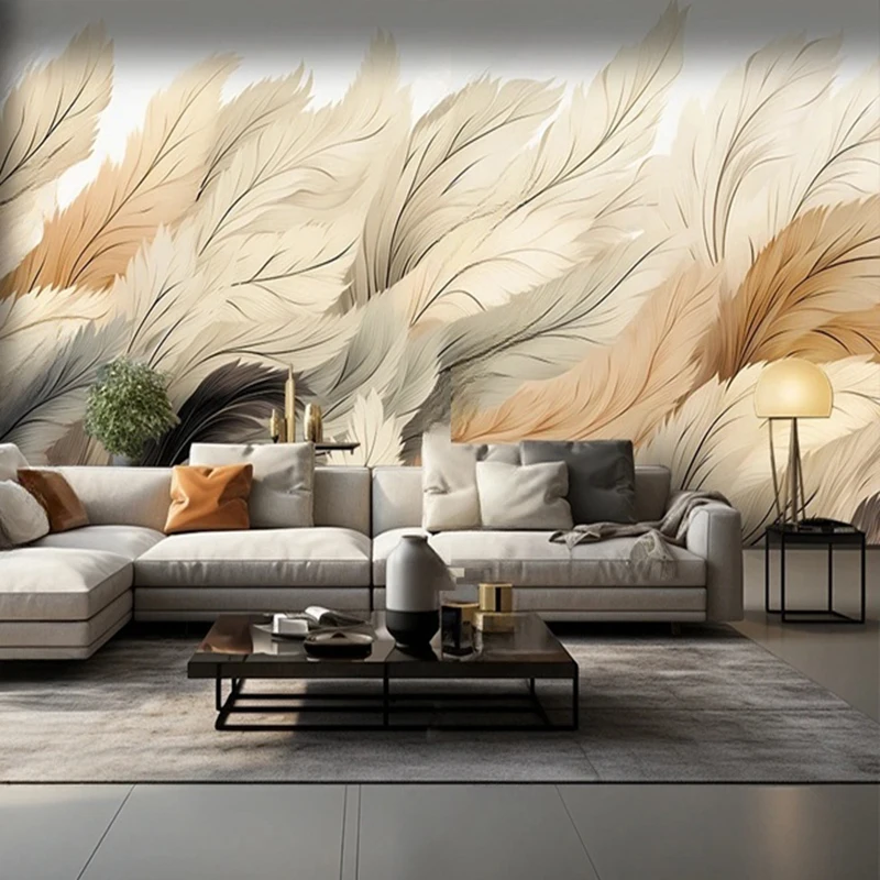 MU8015 3D Mural Wallpaper Nordic Ins Floral Background Photo Wall Painting Pastoral Flowers Bedroom Living Room Decor Tapety Art