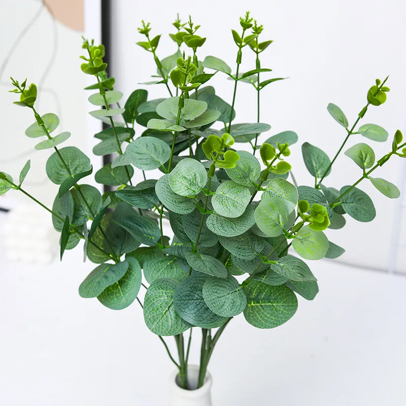 

Simulation money leaves handle bouquet Mori wedding decoration plant wall table flower accessories artificial money leaves