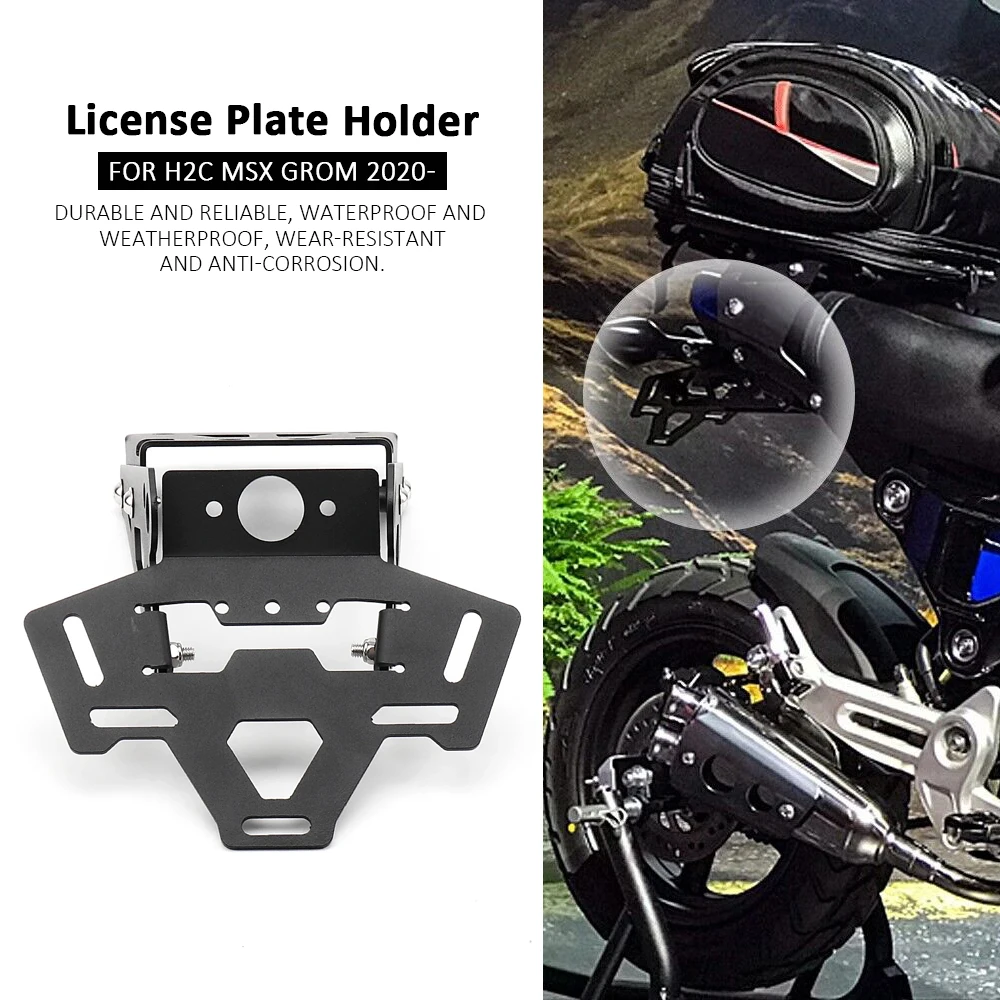 

For Honda H2C MSX GROM 2020 2021 2022 New Motorcycle Rear License Plate Holder Bracket Tail Tidy Fender Eliminator H2C Msx Grom