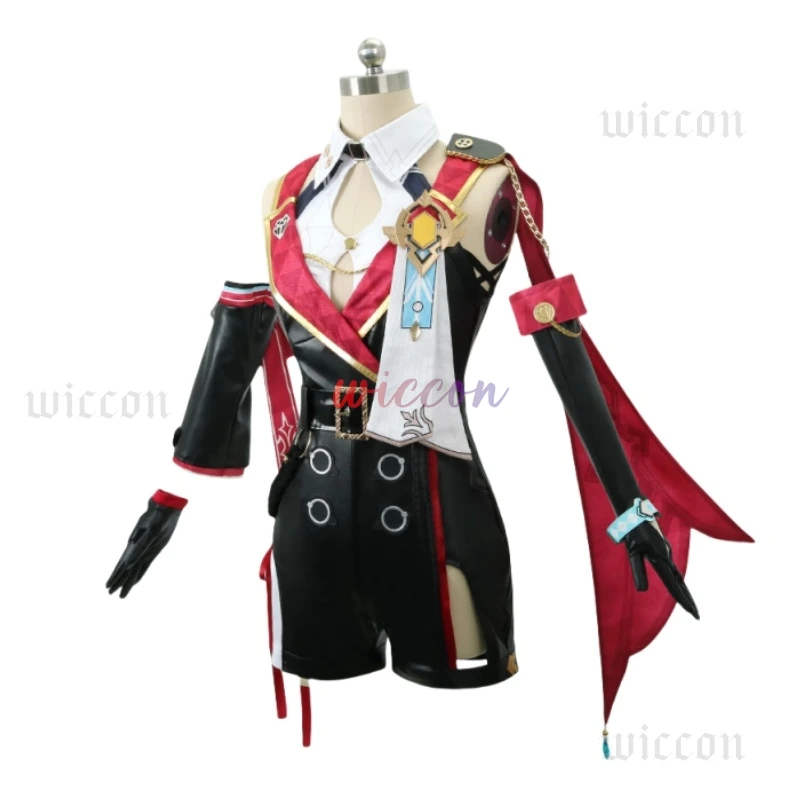 เกม Honkai Star Rail Topaz COS # @ # @(() ชุดเต็มชุด PU ชุด Topaz COS วิกผม # @ # @(() รองเท้า บู๊ทส์ COS Props^%$ #