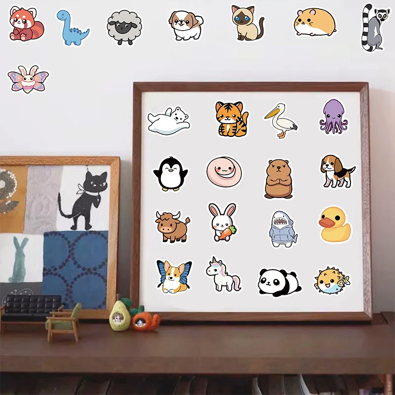 100/200PCS Tier 2 Aufkleber Notebook Retro Cartoon Gitarre Laptop Koffer Gepäck Notebook Mehr Wasserdicht Landschaft Aufkleber ﻿ – Detail 5