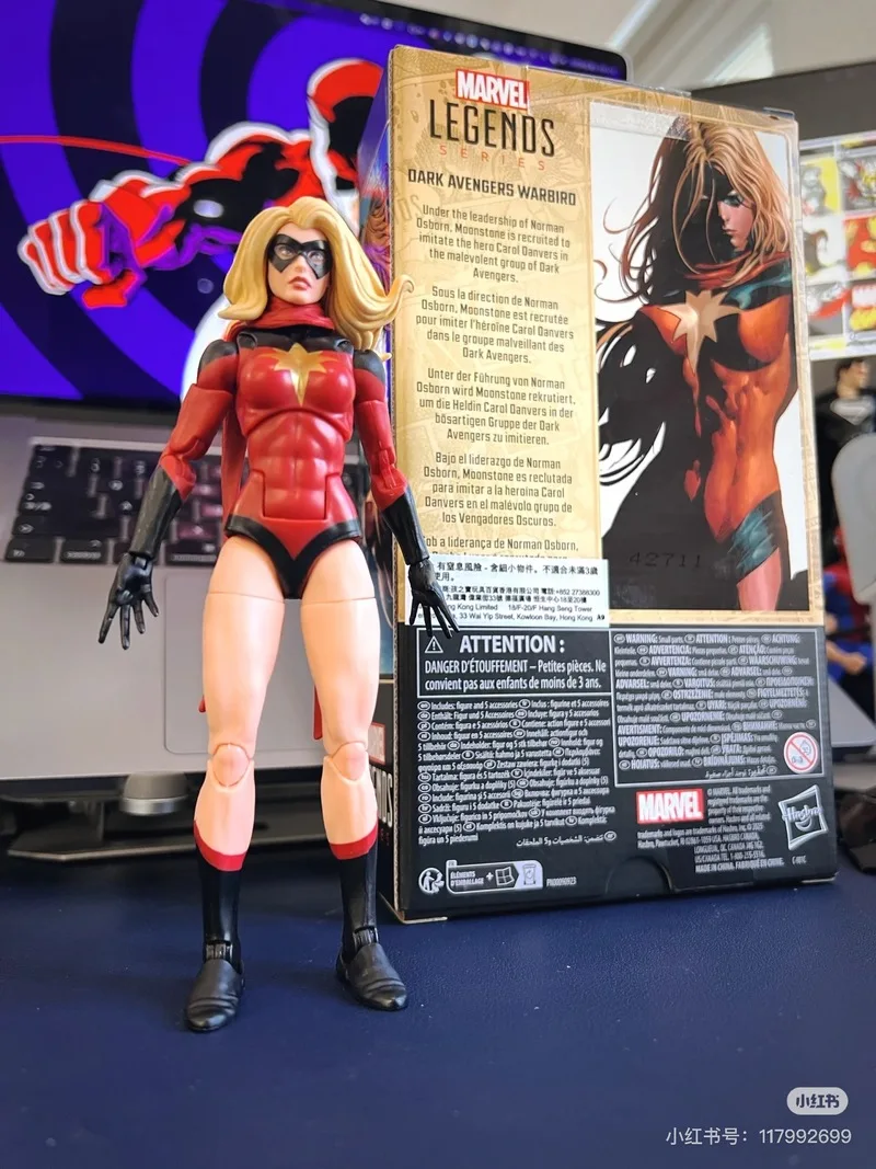 

In Spot Original Marvel Legends Ms. Marvel Captain Dark Avengers Series 85th Anniversary Action Figure Collectible Toys 6 Inch