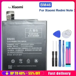 Rechargeable Mobile Phone Batteries BM46 4000mAh For Xiaomi Xiao mi Redmi Note 3 Pro note3 Pro/Prime Cell Phone Portable Battery