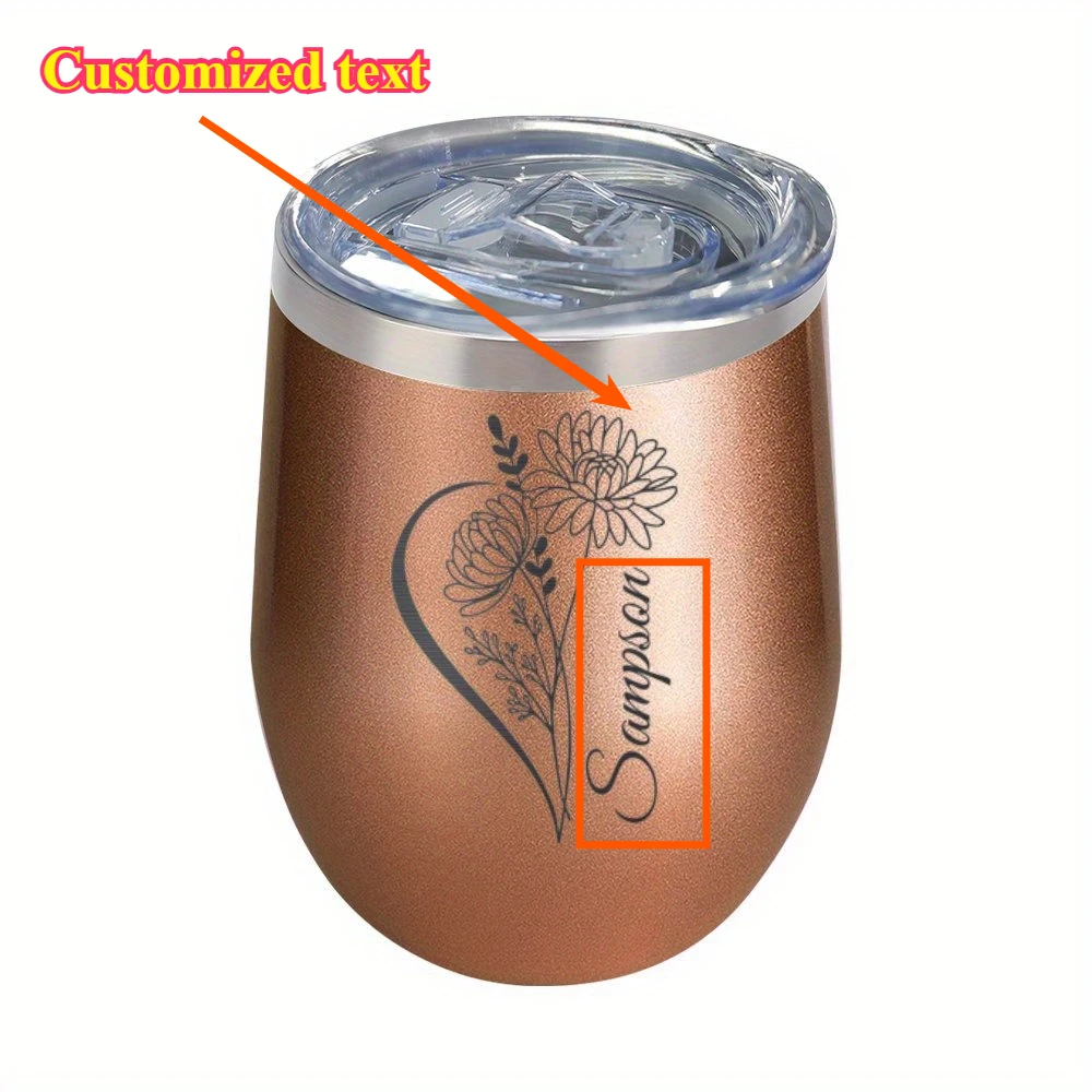 1 taza de mate con nombre personalizado, taza de mate de acero inoxidable 304 de doble pared, taza de café con forma de cáscara de huevo, taza de viaje, idea para regalos del Día de la Madre y del Padre, regalos person