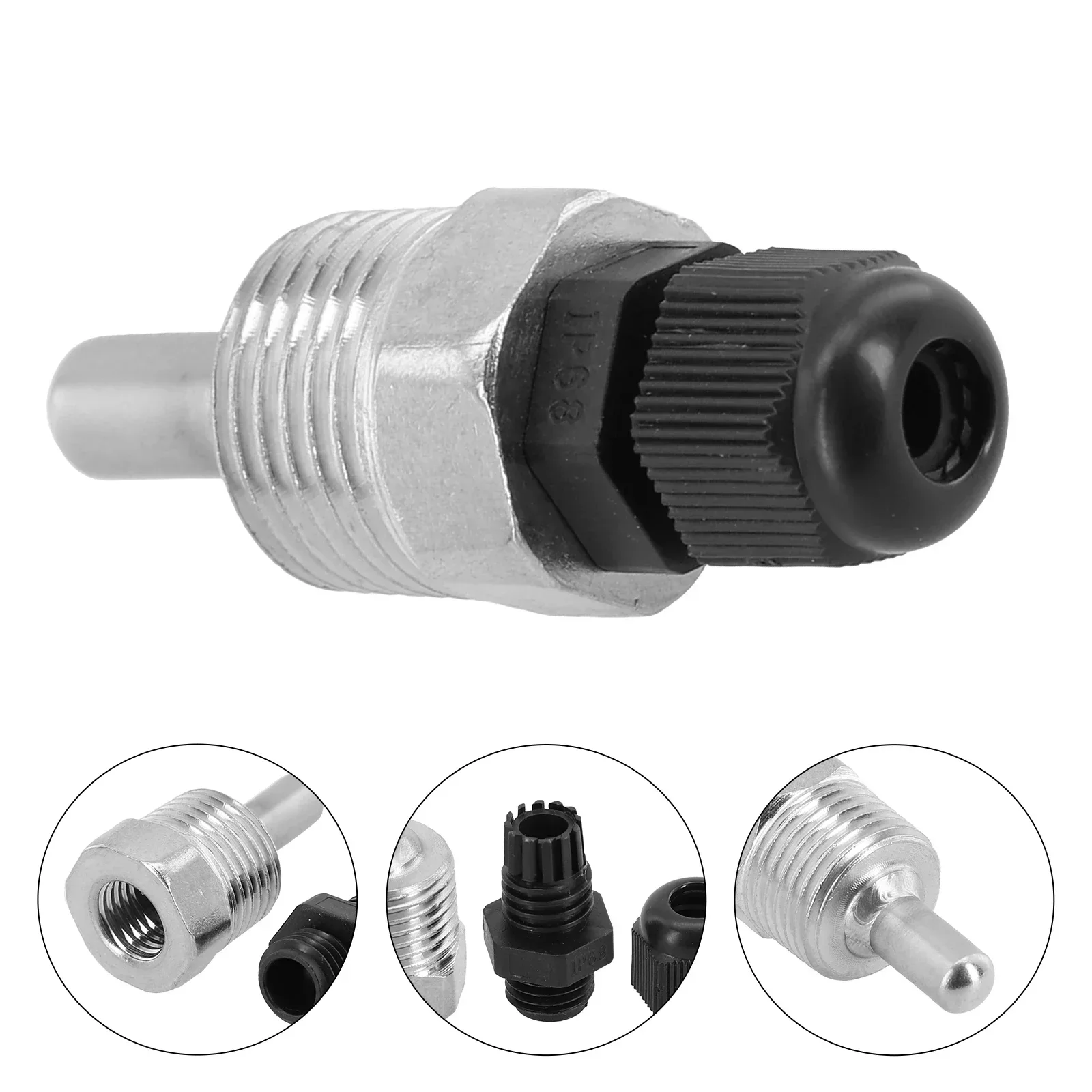 30-200mm Thermowell 304 Stainless Steel 1/2 For BSP G Thread For Temperature Sensor Solar Accessories 4-point Blind Tube