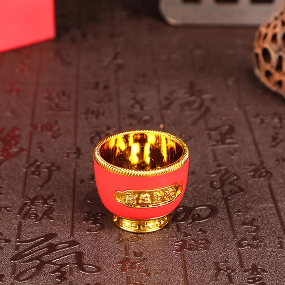 

6 Pcs Gilded Safe Sturdy Materials Finely Polished Edges Offering Bowls Worship Home Decor Craft