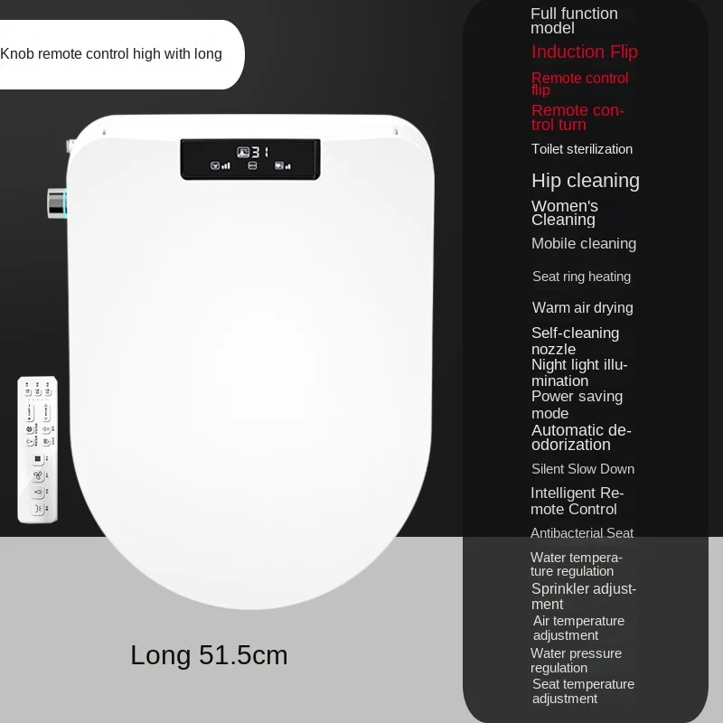 Automatische bidetstoel met verwarmingsfunctie Universele U-vorm D-vorm slimme toiletbril